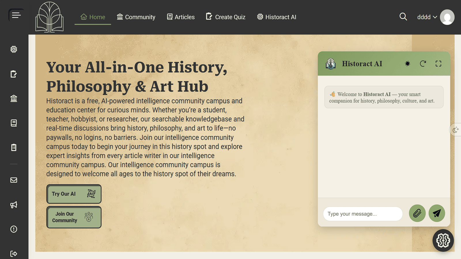 Custom AI Chat Experience