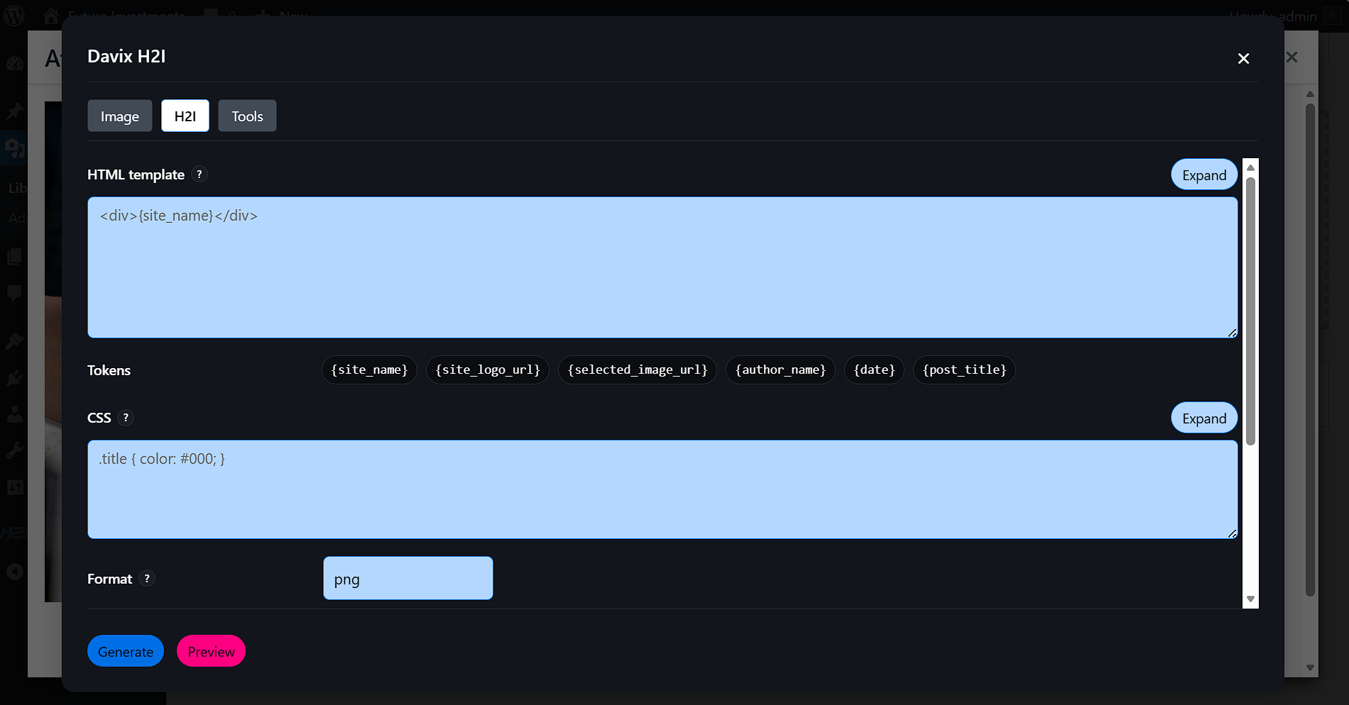 Generate Images from HTML