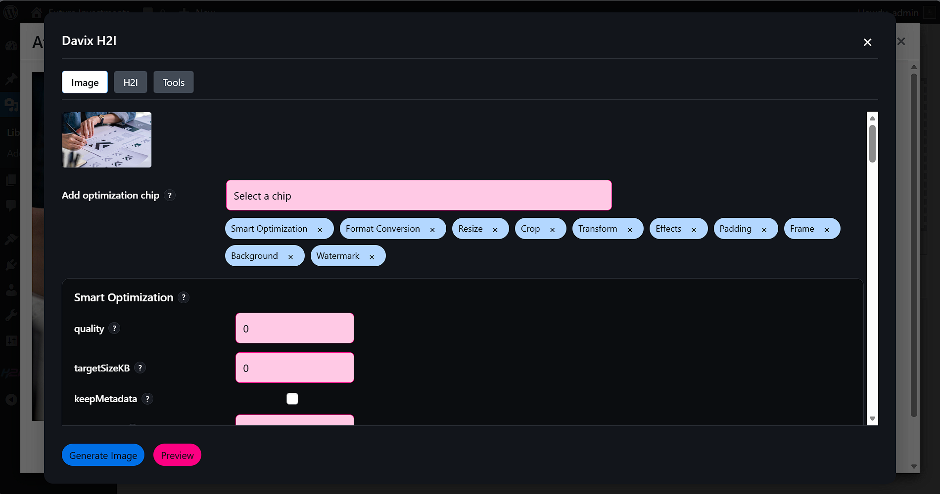 Powerful Image Processing Inside Media Library
