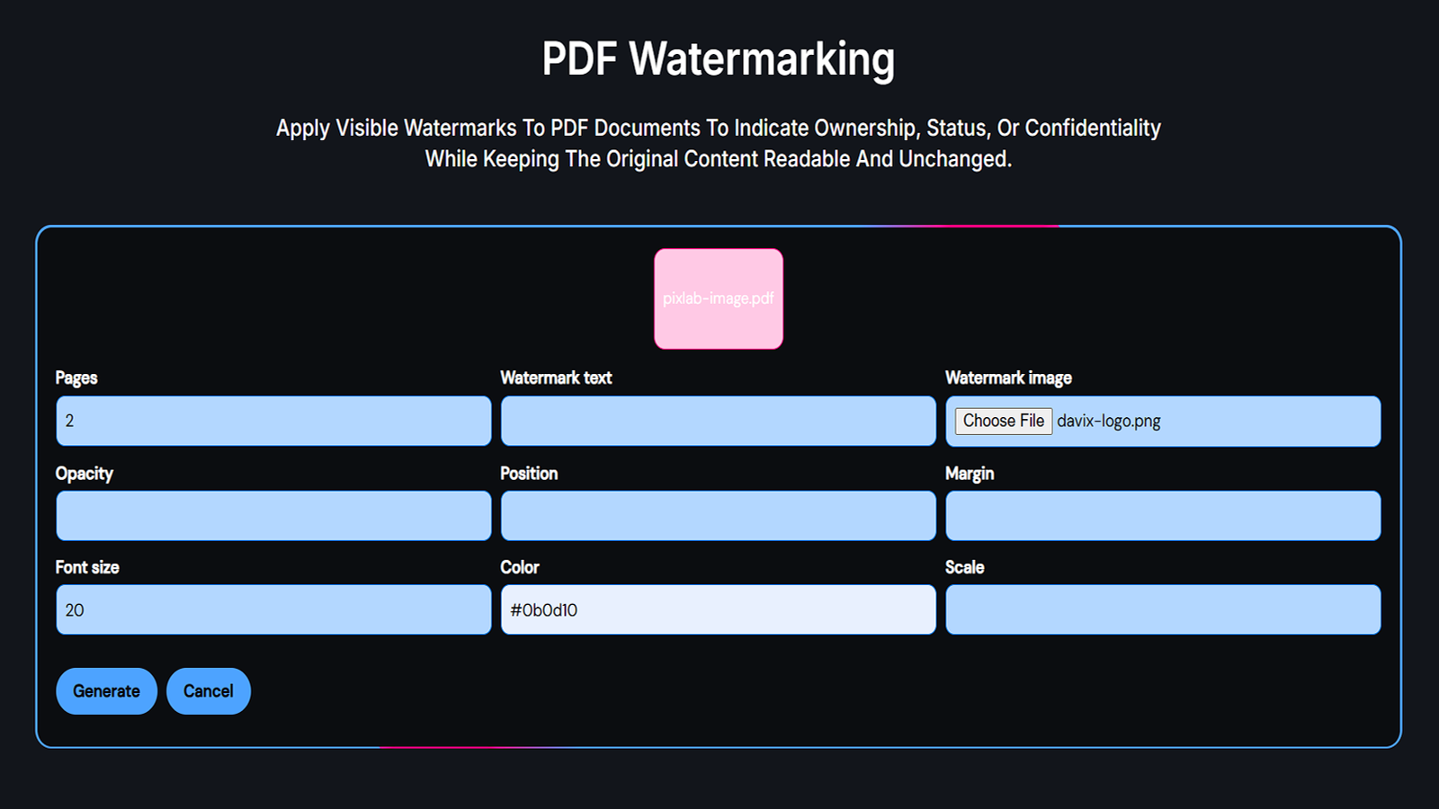 PDF Processing Tools